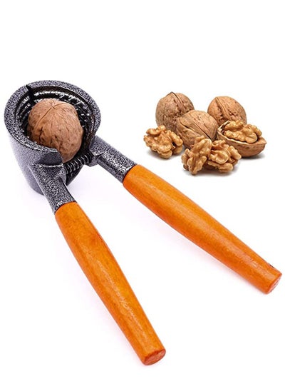 Buy Heavy Duty Nutcracker Pecan Walnut Plier Opener Tool with Wood Handle in UAE