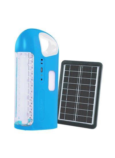 Buy Rechargeable Lantern Emergency Light With USB Charger Function And Solar Charger Jack 3 Sides Light Working Time 9-18 Hours in UAE