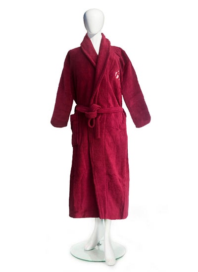 Buy Cotton Bath Robe With Pocket Made in Egypt XL Unisex Bathrobe - 100% Cotton, Super Soft, Highly Absorbent Bathrobes For Women & Men- Perfect for Everyday Use, Unisex Adult in UAE