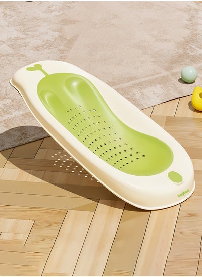 Buy Baybee Ziga Baby Bath tub Seat for Babies | Portable Baby Bather with Anti Non Slip Edges & Suction Cup | New Born Baby Bathing Tub | Hanging Baby Shower Bath Tub for 0 to 12 Months Green in UAE