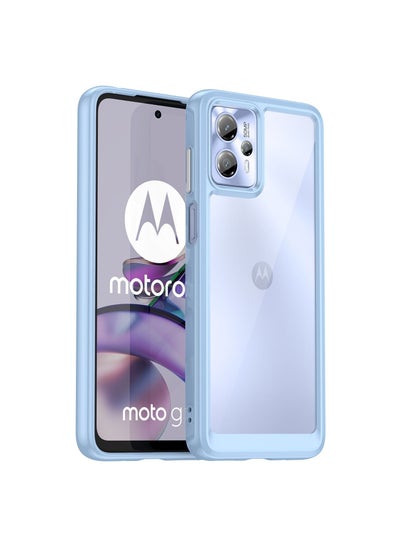 Buy Protective Case Cover for Motorola Moto G13 4G/G23 4G Blue in Saudi Arabia