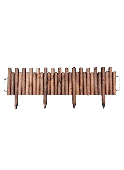 اشتري LINGWEI Wooden Garden Fence 120x35x4 cm في الامارات