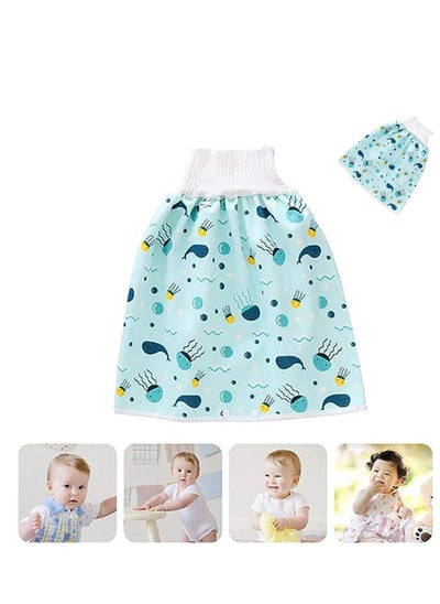 Buy Diaper Skirt Short,Diaper Shorts Baby Pee Training Skirt for Baby Toddler Boy Girl Night Time Sleeping for Sleeping Absorbent Anti-Leakage 0-12 Years Old in UAE