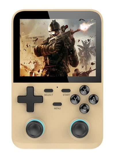 Buy D007 Handheld Game Console with Linux System, Dual 3D Joystick System, Retro Games Console with 10000+ Classic Games, Handheld Emulator Console， Built-in 128G Memory Card (Yellow) in Saudi Arabia