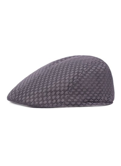 اشتري Mesh Flat Cap Berets Breathable Summer Newsboy Hat Adjustable Dark Grey في الامارات