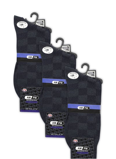 Buy MEN'S FORMAL SOCKS - NAVY (PACK OF 3) in UAE