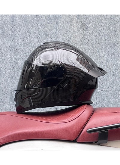 Buy New Double Mirror Helmet Semi Full Cover Four Seasons Motorcycle Helmet in Saudi Arabia