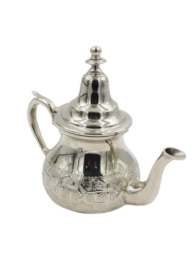 اشتري MOROCCAN ARABIC TRADITIONAL SILVER PLATED TEA POT 20 X 23 CM في الامارات