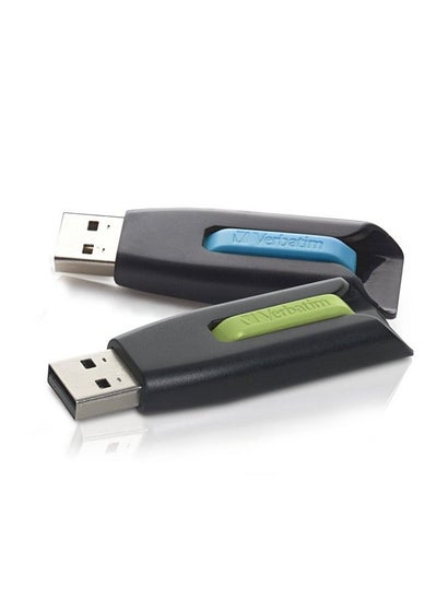 Buy 32Gb Store 'N' Go V3 Usb 3.0 Flash Drive 2Pk Blue Green in UAE