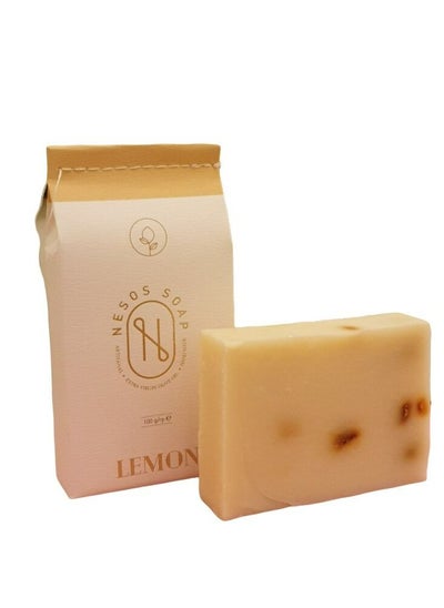 Buy Lemon Natural Soap – Turkish Made - Natural Handmade Soap and Artisanal Virgin Olive Oil 100g in UAE