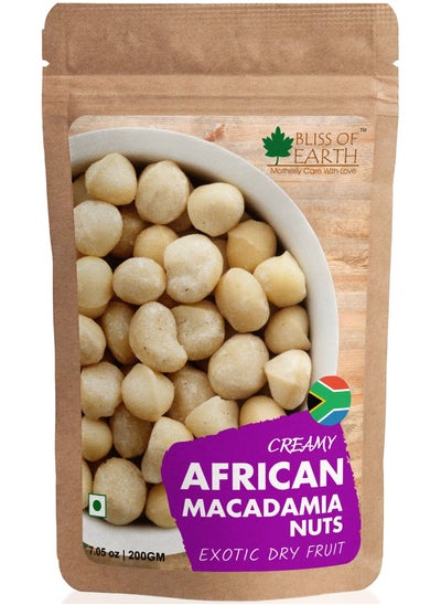 Buy Bliss Of Earth Healthy Macadamia Nuts 200 GM in UAE