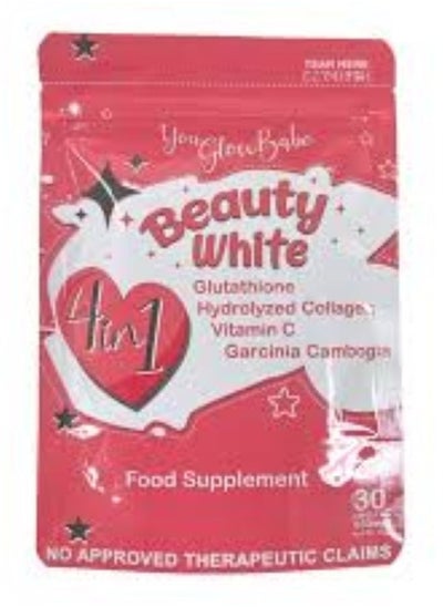 Buy Beauty White 4 in 1 glutathione and collagen Slimming 30 capsule in Saudi Arabia