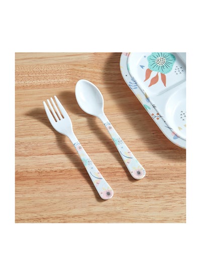 Buy Flutterby Trinity Melamine Bloom Cutlery Set 16 x 3.5 cm in UAE