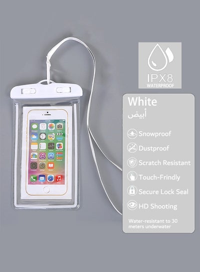 Buy Waterproof Phone Case, IPX8 Rated 30m Waterproof Phone Bag Waterproof Phone Case For Phones Up To 6.5 Inches in Saudi Arabia