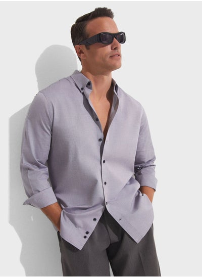 اشتري Essential Regular Fit Buttondown Shirt في الامارات