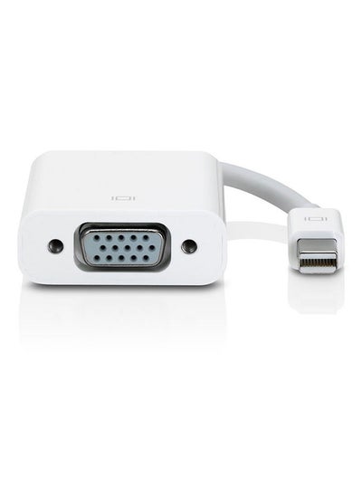 Buy Mini Display Port To VGA Adapter Cable 24centimeter White in UAE