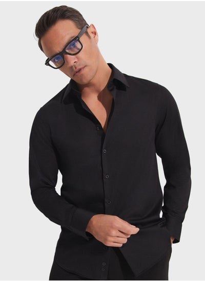 Buy Essential  Slim Fit Shirt in UAE