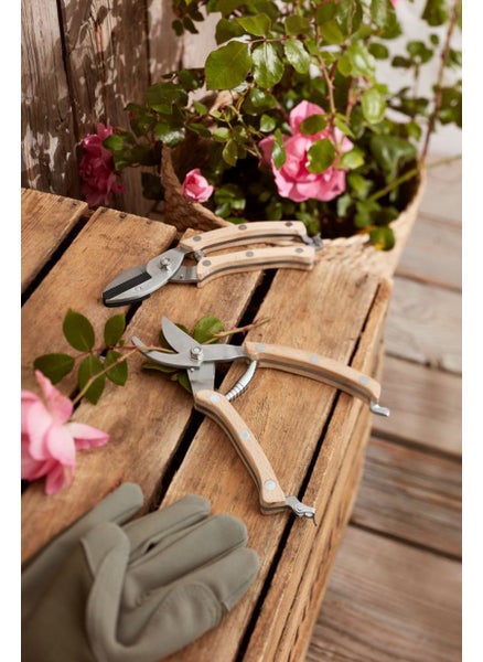 Buy 2 Pcs Garden Scissors , Silver and Brown in UAE