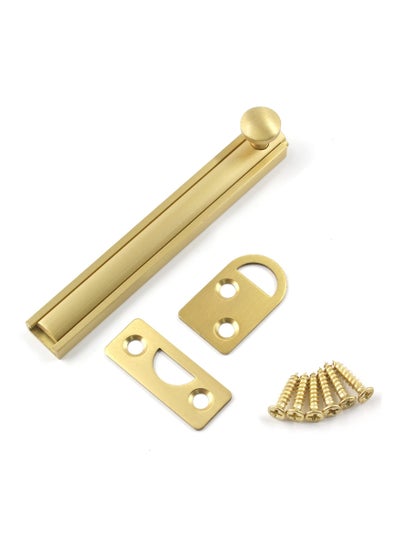 اشتري 4Inch Brass Slide Bolt Latch with Screws في السعودية