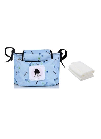 Buy Combo Pack Stroller Bag Disposable Towel Pack Of 3 - Blue in UAE