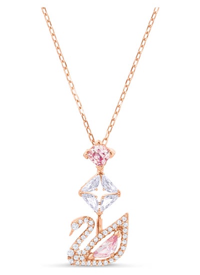 اشتري Swan pendant Swan, Pink, Rose gold-tone plated,5473024,38CM في السعودية