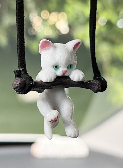  Car Hanging Ornament Cat, Super Cute Cars Pendant, Funny Auto  Interior Accessories,for Car Rear View Mirror Decoration : Automotive