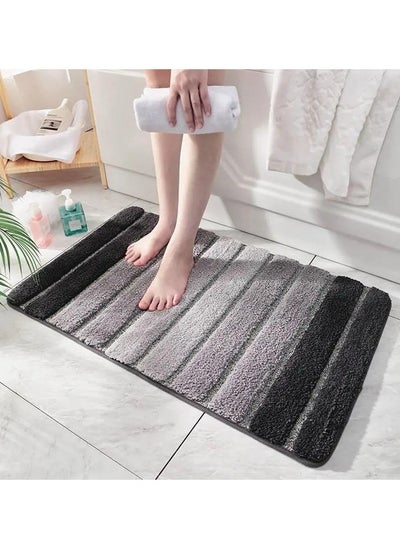 Buy Large Bath Mat Extra Soft Absorbent Microfiber Non Slip Plush Shaggy Bath Rug Bath Carpet Runner Machine Washable Quick Dry Bathmats for Bathroom Floor Tub Shower Home Spa 90X60 CM in UAE