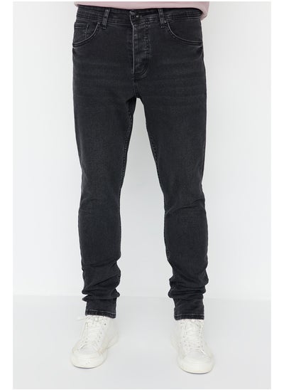 Buy Men's Anthracite Flexible Fabric Skinny Fit Jeans Denim Trousers in Egypt