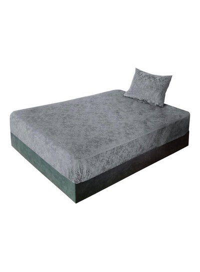 اشتري Marple Poly Cotton Fitted Bed Sheet Single Set Of 2 Pcs 1Bed Sheet + 1 Pillow Cases في مصر