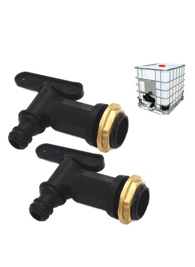 Buy Water Tap Hosepipe Rain Barrel 3/4 Thread Tank Valve Adapter Ton Barrel Accessories Plastic Snap Fit Water Rain Barrel Tap for Home Garden Water Connectors in Saudi Arabia