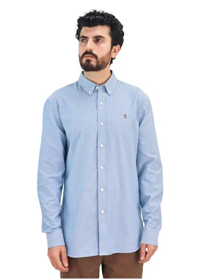 اشتري Men's Lion Oxford Shirt - Blue في السعودية