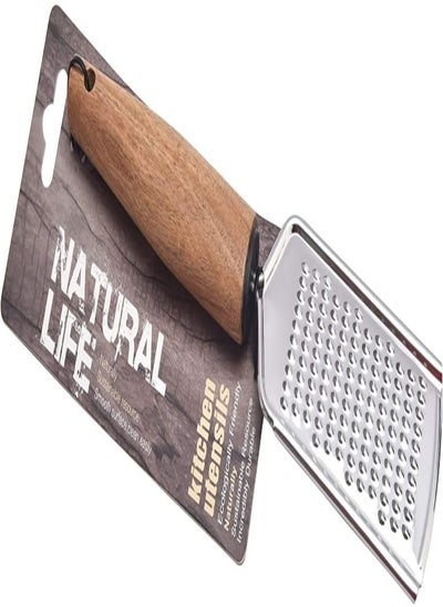 Buy Natural Life Stainless Steel Grater With Acacia Wood Handle, Ac-Ka0001 in UAE