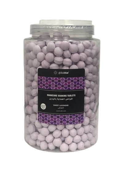 Buy Globalstar Manicure Soaking Tablets Lavender 2800g in UAE