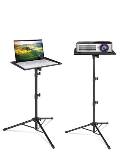 اشتري Projector Stand Laptop Tripod Stand Adjustable Height 17.7 to 47.2 Inch , Portable Projector Stand Tripod for Outdoor Movies-Detachable Computer DJ Equipment Holder Mount في الامارات