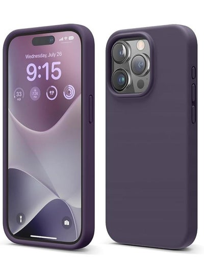 اشتري متوافق مع  iPhone 15  pro: غطاء سيليكون سائل لحماية الهاتف بالكامل، مقاوم للصدمات، نحيف ومزود ببطانة ناعمة مضادة للخدش، بحجم 6.1 بوصة. في مصر