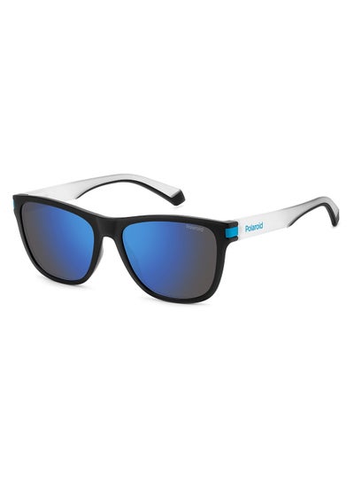 Buy Unisex UV Protection Square Sunglasses - Pld 2138/S Mtblkblue 56 - Lens Size: 56 Mm in Saudi Arabia