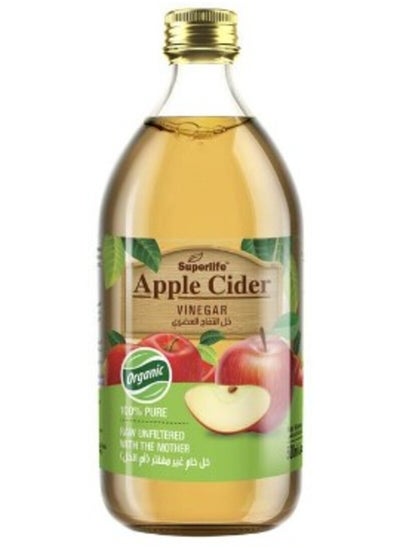 Buy Superlife Organic Apple Cider  500 ml in UAE