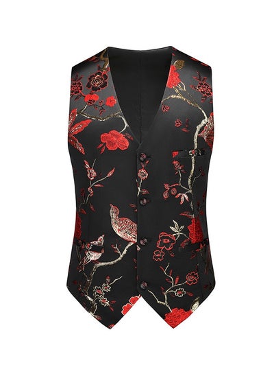 اشتري New Men's Hollowed Out Slim Fit Fashionable Plus Size suit Vest في السعودية