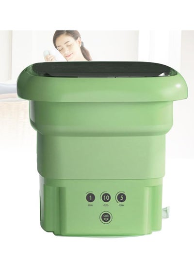 Buy Portable Washing Machine Foldable, Mini Small Washer, with 3 Modes Cleaning, With Drain Basket, Suitable for Home, Business, Travel, College Room, RV, Apartment in UAE