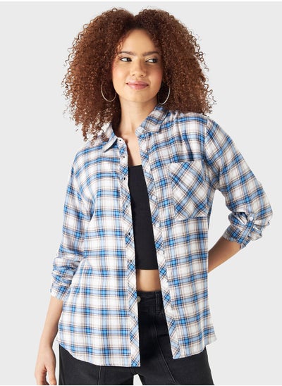 اشتري Checked Button Down Shirt في الامارات