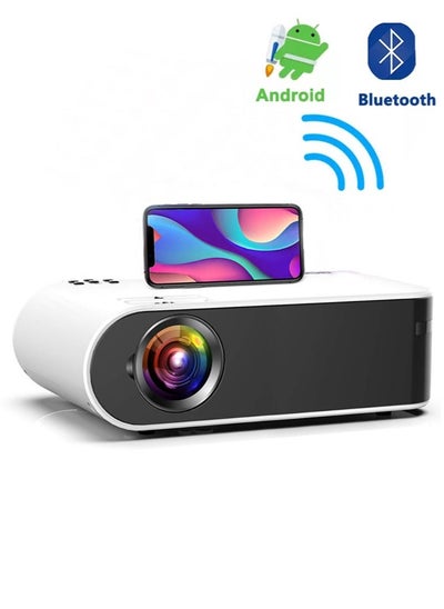 Buy Portable Projector Full HD 1080P WiFi Phone Wireless Mirroring Projector for iOS / Android/TV Stick in Saudi Arabia