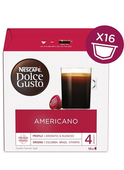 Buy Nescafe Dolce Gusto Americano Coffee 16 Capsules in UAE