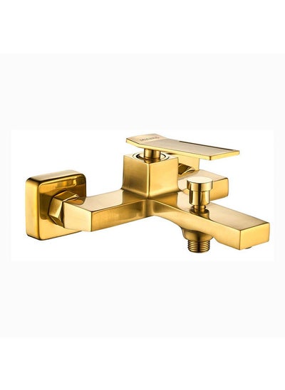 اشتري Teriz Bath Shower Mixer Tap with Hand Shower Brass Shower Mixer for Toilets, Bathroom, Lavatory L 20 x W 14 x H 26 cm Gold في الامارات