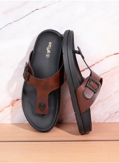 Buy Buckle Elevated Sole Comfort Sandals in Saudi Arabia