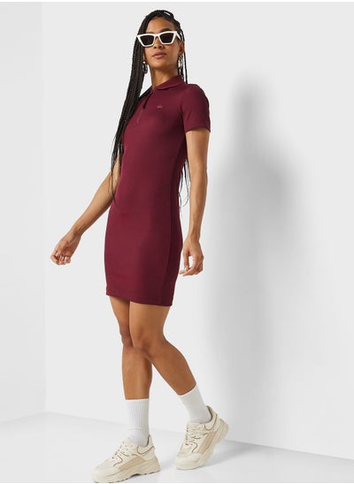 Buy Zip Detail Knitted Dress in UAE