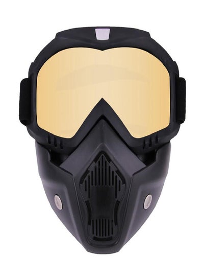 اشتري Motorcycle Helmet Face Mask Goggles Shield Glasses Eyewear Protective Full Face Mask Riding Safety Face Shield for Windproof Ski Snowboard Snowmobile في السعودية