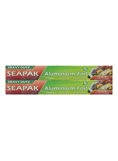 Buy Aluminium Foil 2x37.5 sqft - Premium Quality Kitchen Essential for Food Storage and Cooking in UAE