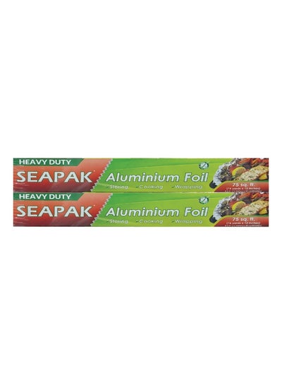 Buy Aluminium Foil 2x37.5 sqft - Premium Quality Kitchen Essential for Food Storage and Cooking in UAE