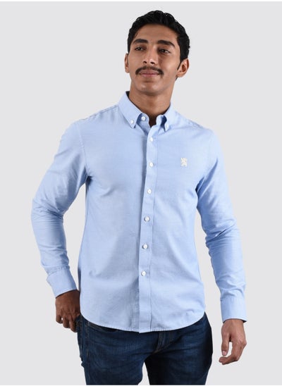 اشتري Men's Lion Oxford Shirt - Blue في السعودية