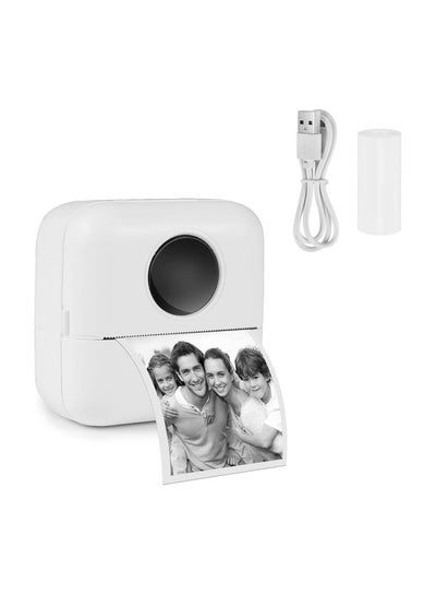 Buy Mini Mobile Photo Printer Portable Thermal Printer Wireless Android and iOS Smartphone Bluetooth Printer for Learning Aid Learning Notes Journal Notes etc in Saudi Arabia